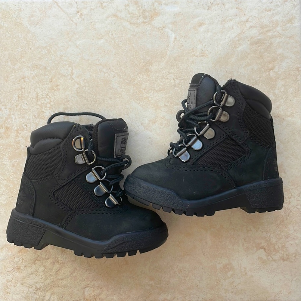 Black size 4.5 Toddler Timberland boots